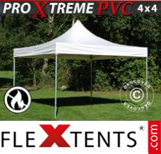 Tonnelle barnum FleXtents Xtreme Heavy Duty 4x4m, Blanc