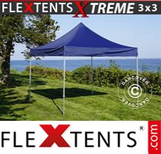 Tonnelle barnum FleXtents Xtreme 3x3m Bleu foncé