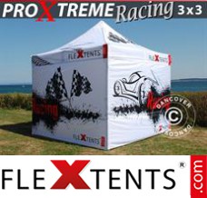 Tonnelle barnum FleXtents PRO Xtreme Racing 3x3m, Edition limitée