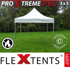 Tonnelle barnum FleXtents Xtreme Heavy Duty 3x3m, Blanc