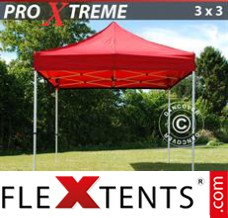 Tonnelle barnum FleXtents Xtreme 3x3m Rouge