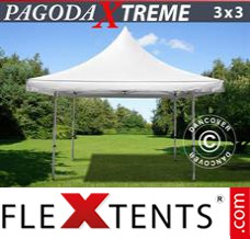 Tonnelle barnum FleXtents Pagoda Xtreme 3x3m / (4x4m) Blanc